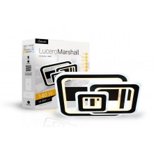 Lucero Marshall 140 W-os  50 cm átmérőjű fekete LED távirányítós és mobil applikációval vezérelhető mennyezeti lámpa