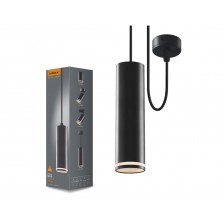 Videx TATUM fekete függesztett lámpa keret  GU10-es foglalattal
