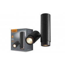 Videx ARIZA henger alakú fekete forgatható fejű mennyezetlámpa GU10-es foglalattal